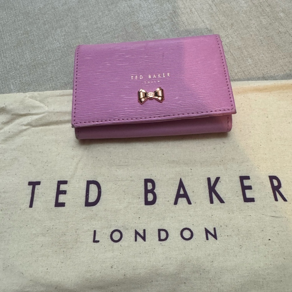 Ted Baker Small Pink.Bow Coin Purse